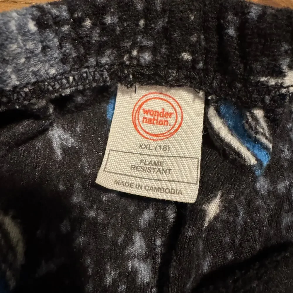 Galaxy Print Wonder Nation Sleep Pants Pajama Microfleece XXL 18 Lounge